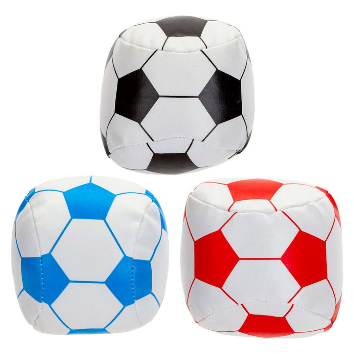Mini Soft Football Outdoor Games Summer Activity 8cm x 8cm Multi Coloured X 1