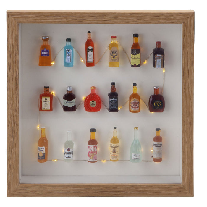 LED Frame Bottle Decoration Man Cave Novelty Décor Accessories Multi-Coloured