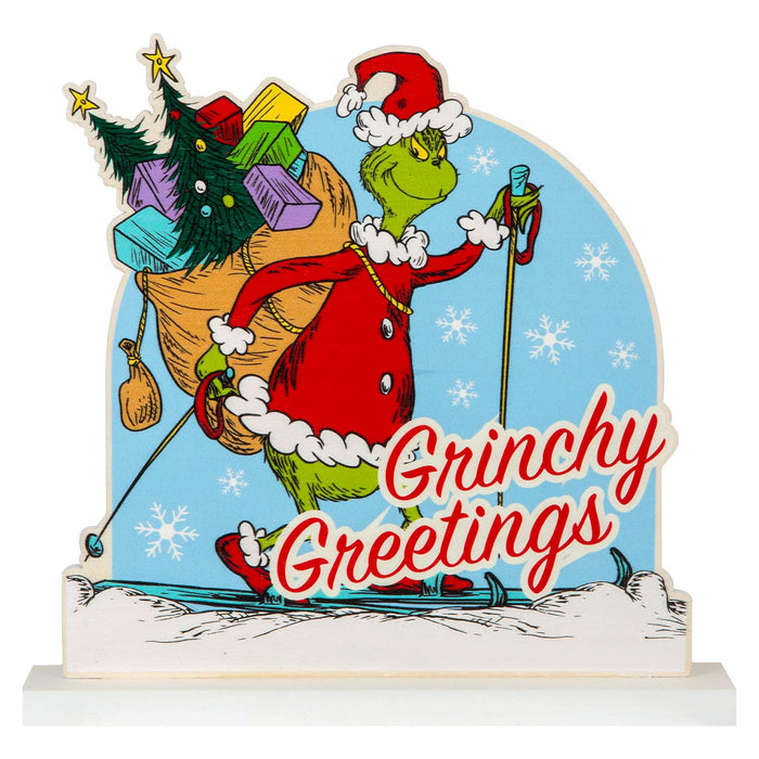 Grinch Christmas Decoration Festive Gift 21.5cm x 22cm Green X 1