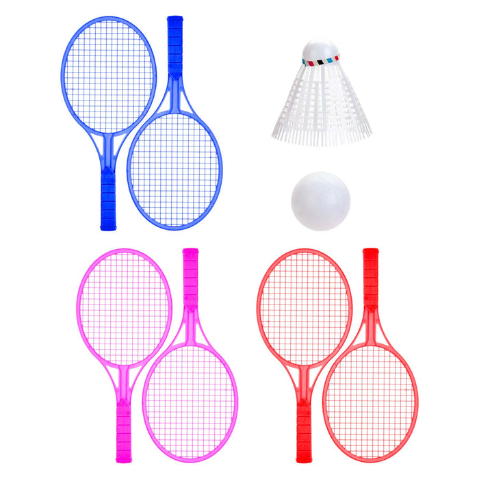 Badminton Set Outdoor Games Summer Activity 33.5cm x 15cm Varied Colour X 2