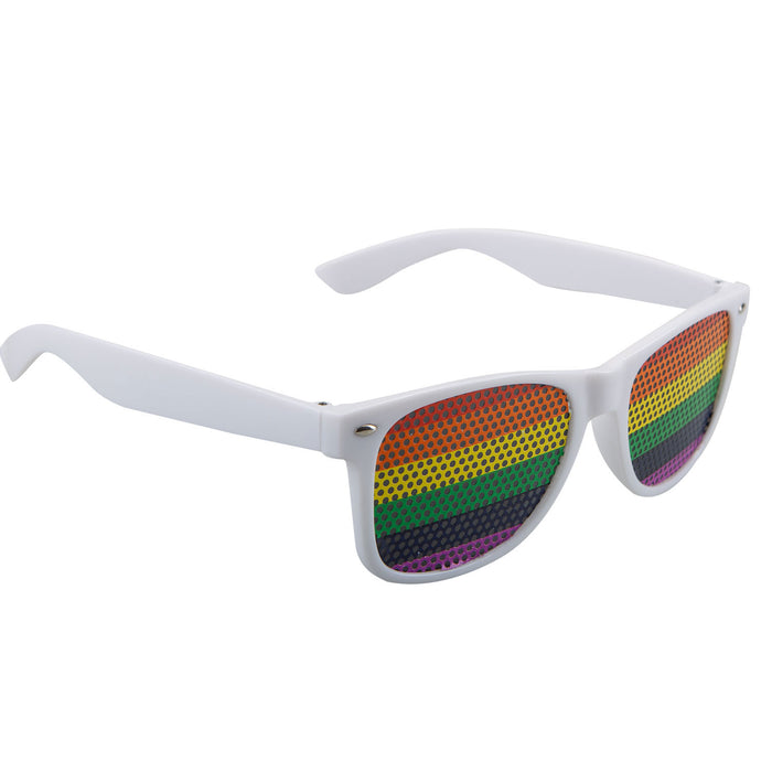 Pride Novelty Glasses Gay LGBT Pride Colorful Stripes Festival 1 Piece Rainbow
