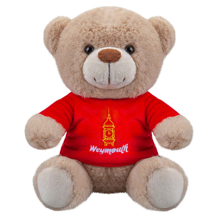 Weymouth Bear Soft Toy Cute Plushie Huggable Cuddly Stuffed Toy Gift 20cm Red