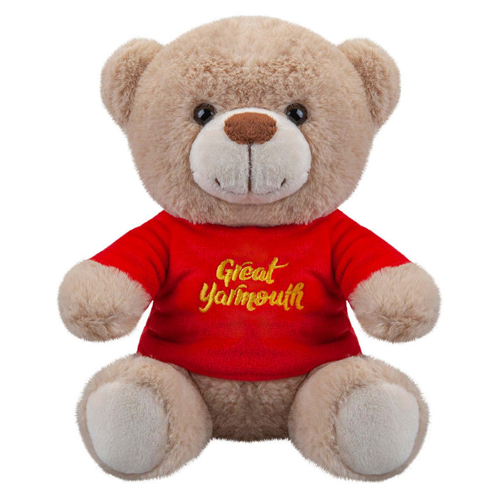 Gt Yarmouth Bear Soft Toy Cute Plushie Huggable Cuddly Stuffed Toy Gift 20cm Red
