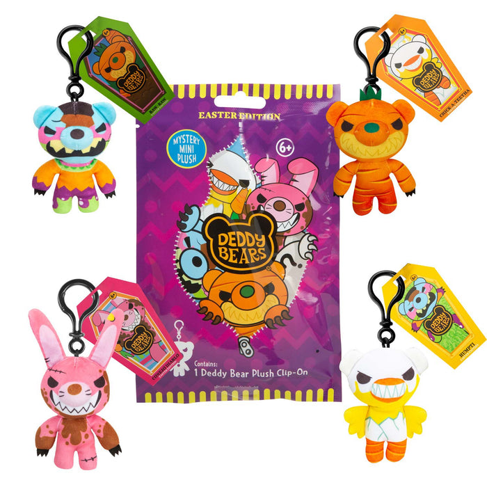 Blind Bag Easter Soft Toy Backpack Keyring Plush Collectable 12cm x 11cm