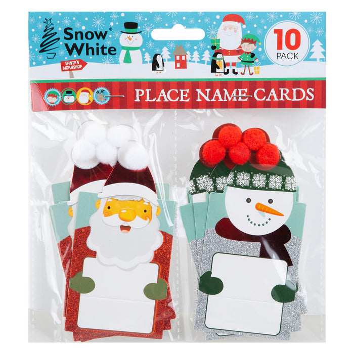 Christmas Place Name Cards Table Marker X 10 20x17. 9x1. 4cm Christmas Themed