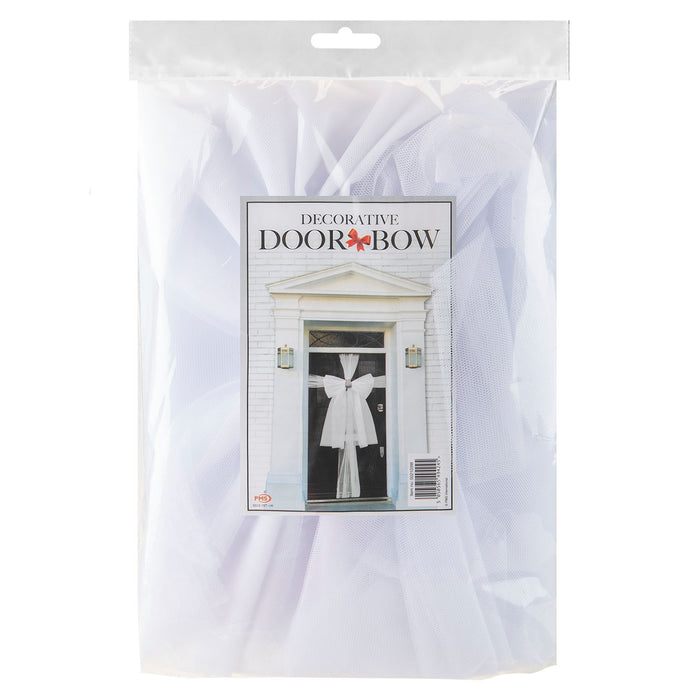 Christmas Door Bow Luxury Decoration X 1 52cm x 35. 1cm x 5. 9cm White Diamante