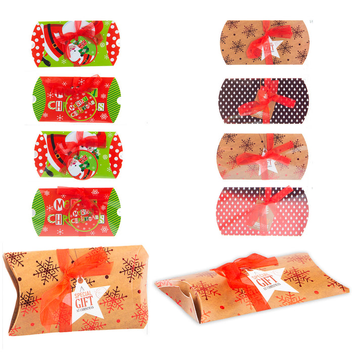 Christmas Gift Boxes Xmas Themed X 4 12cm x 7. 5cm Christmas Themed