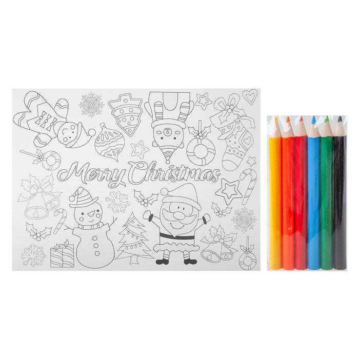 Christmas Colouring Set 4 Xmas Themed Designs X 1 32. 3x40. 3x1. 5cm