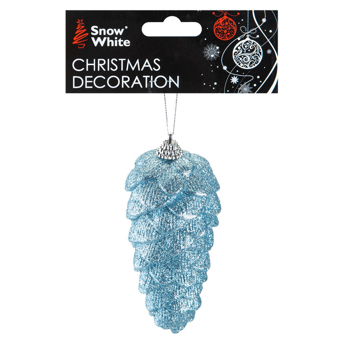 Christmas Tree Decoration Hanging Acrylic Angel Wings X 1 22. 2cm Ice Blue