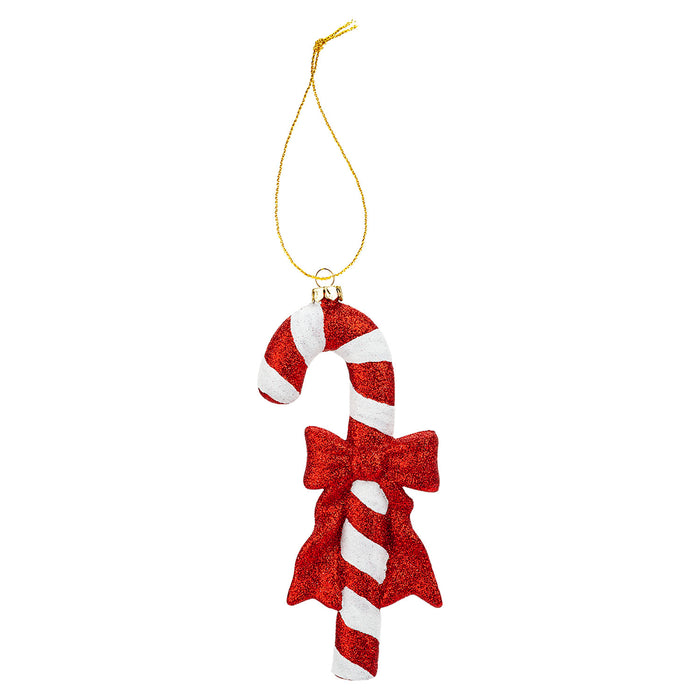 Christmas Tree Decoration Candy Cane Ornament X 18. 2cm x 8cm x 2. 3cm Red