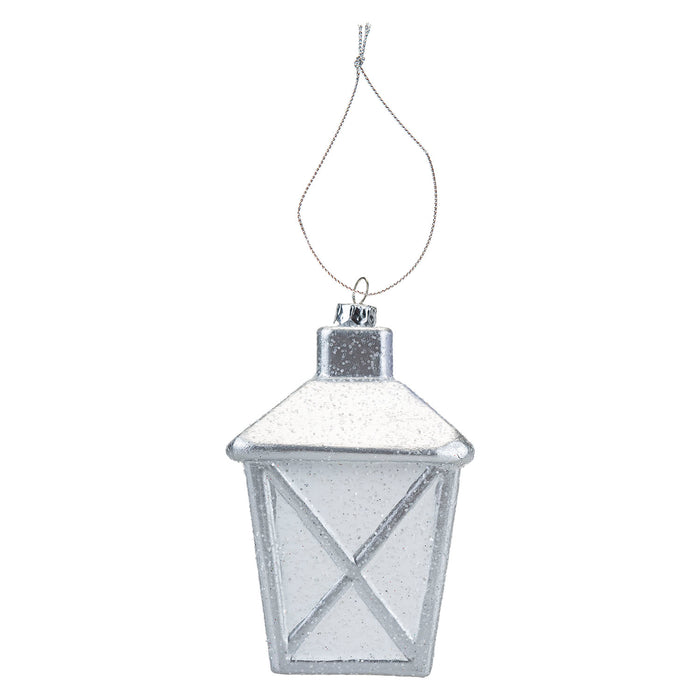 Christmas Tree Decoration Glitter Lantern Ornament X 1 12. 5x7. 5x7. 5cm Lantern