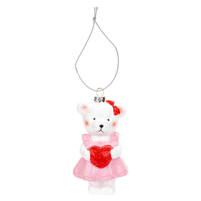 Christmas Tree Decoration Cutie Bear Ornament X 1 12. 5x6. 5x5. 5cm Cutie Bear