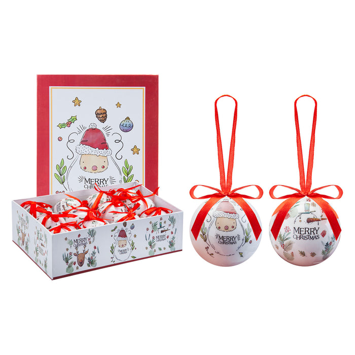 Christmas Bauble Decoration Hanging Tree X 12 12 piece 7. 5cm Bauble Set