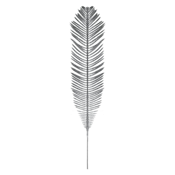 Christmas Tree Decoration Glitter Xmas Fern Ornament X 1 58cm Silver