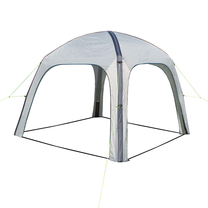 Inflatable Shelter Durable- Carry Bag Fast Easy Inflate 3m x 3m Grey X 1