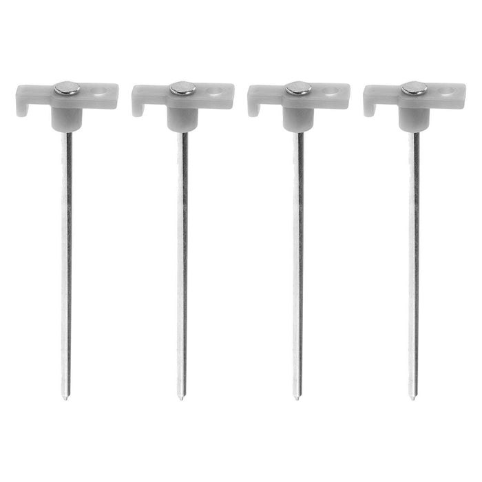 Tent Pegs Glow In The Dark Secure To Ground 4. 5cm x 18cm Silver X 1 Pack of 4