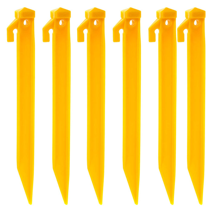Utility Tent Pegs Strong Secure To Ground 4. 5cm x 21. 5cm Yellow X 1