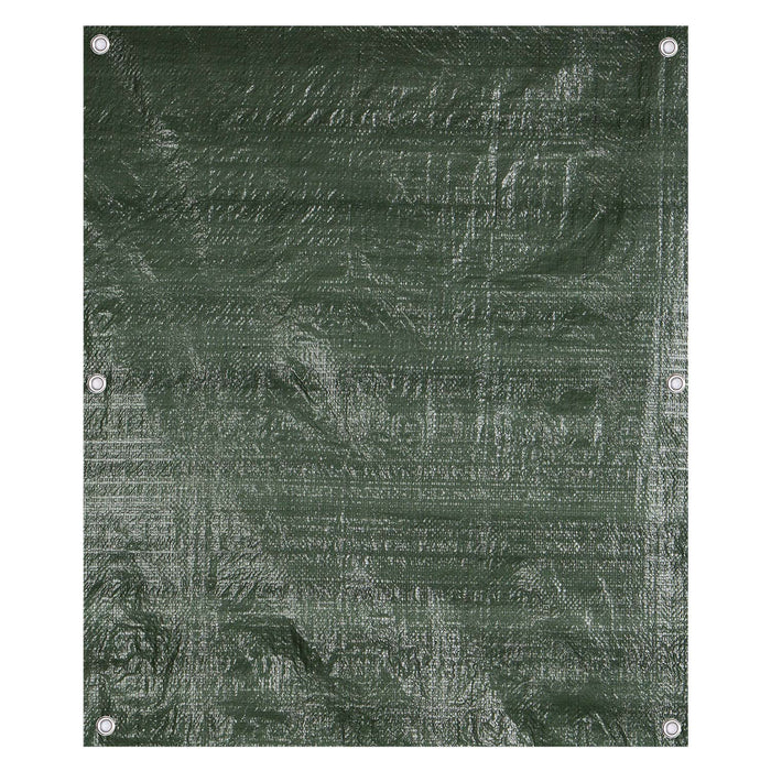 Camping Groundsheet Reinforced Eyelets Waterproof 240cm x 180cm Green X 1