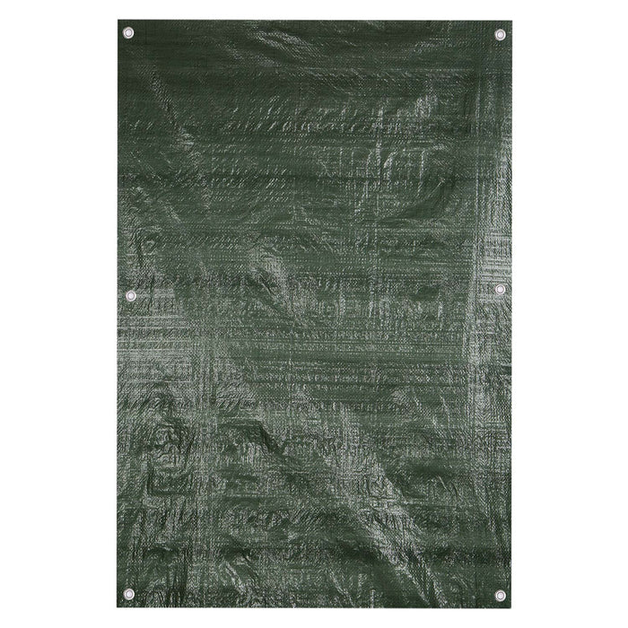 Camping Groundsheet Reinforced Eyelets Waterproof 180cm x 120cm Green X 1