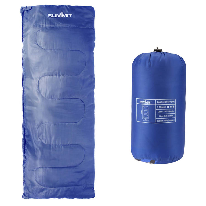 Envelope Sleeping Bag Single Stylish, Warm, Easy To Pack Camp Bag Blue Envelope