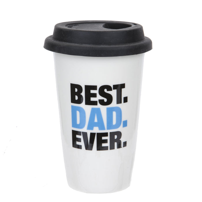 Best Dad Cup with Lid Best Dad Ever Fathers Day Gift Present, Bithday Dad Cup