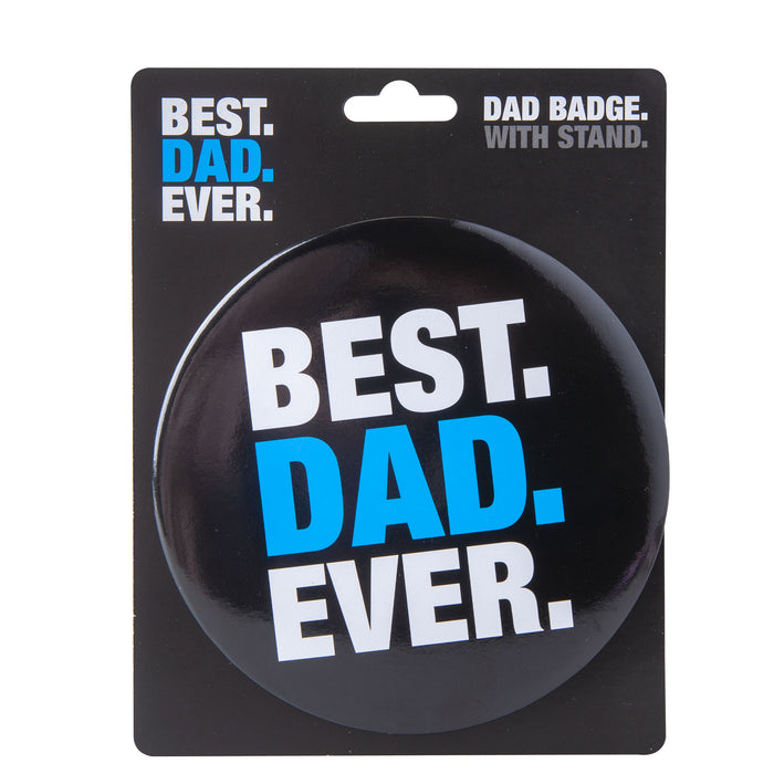 Best Dad Jumbo Badge Best Dad Ever Fathers Day Gift Present, Bithday Black