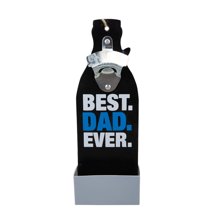 Best Dad Bottle Opener Best Dad Ever Fathers Day Gift Present, Bithday Black