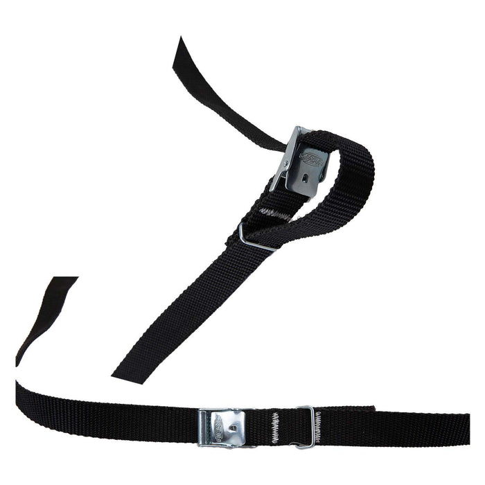 Lashing Strap With Buckle 1. 5M Strap Secure Luggage 1. 5m Black X 1 Pack of 2