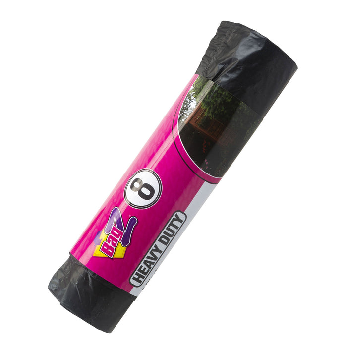 Refuse Heavy Duty Drawstring Sack Bags/Sacks Strong Secure, Refuse Sacks Black