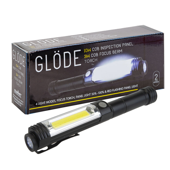 Torch Work Panel Inspection Beam 10W Flashlight 3 Light Modes, Easy Use Black