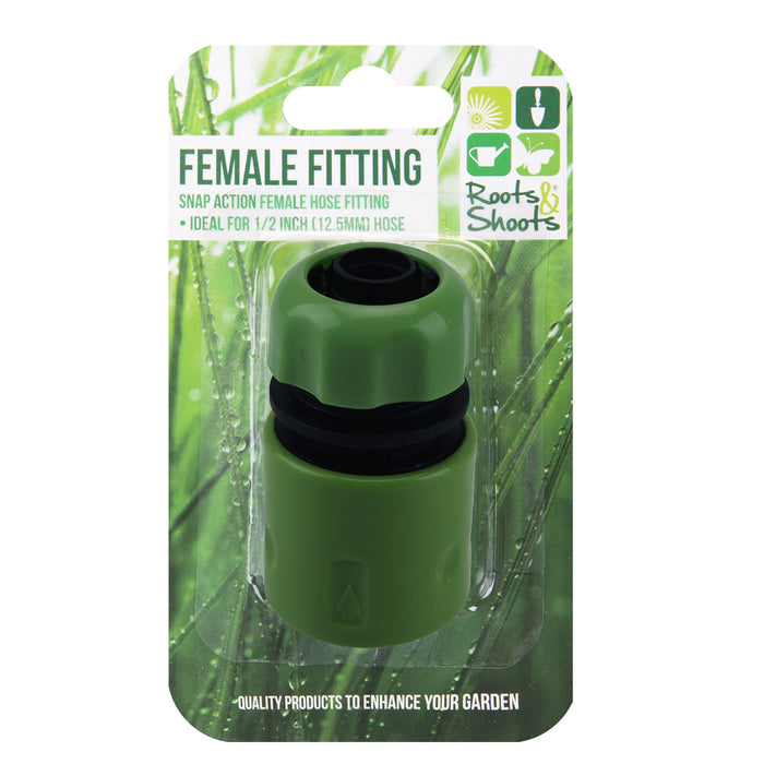 Female Hose Fitting Half Inch Snap Action Gardening Tools Accessories 5cm Green