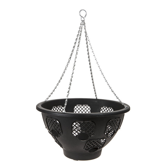 14" Hanging Basket Gardening Tools Accessories, Garden Work 40cm Black