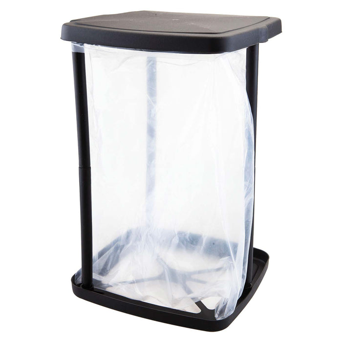 Trash Can Adjustable Hight Foldable 3 Hights 24/48/70Cm 29. 5cm x 69cm Black X 1