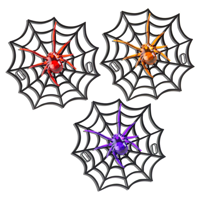 Halloween Light Up Spider on Web 1 Piece Mystery Bag MultiColour