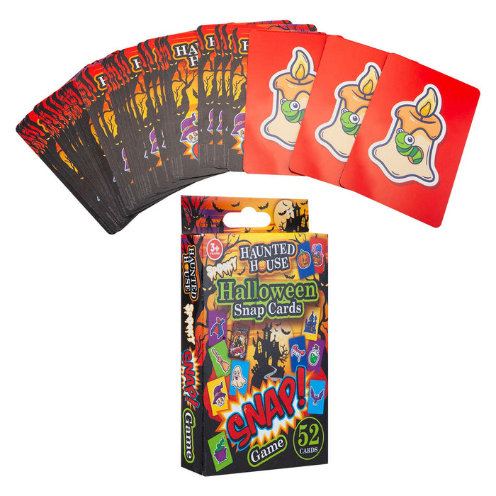 Halloweem Snap Card Game Haunted House Pack Trick or Treat Party MultiColour
