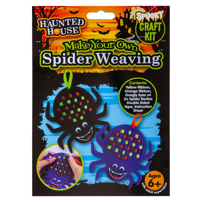 Halloween Spider Felt Weaving Craft Kit Trick or Treat Party MultiColour