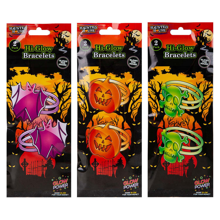 Halloween Glow Stick Bracelets Pack of 2 1 Piece Mystery Bag MultiColour