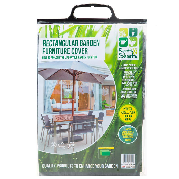 Rectangular Garden Furniture Cover - Dark Grey - Roots & Shoots