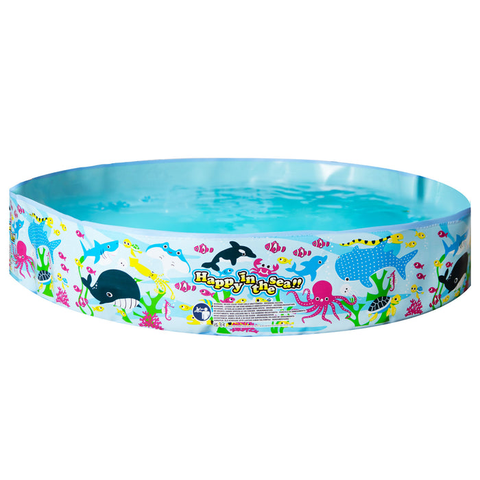 Childrens Paddling Pool 5ft, Rigid No Inflation 5ft x 25cm