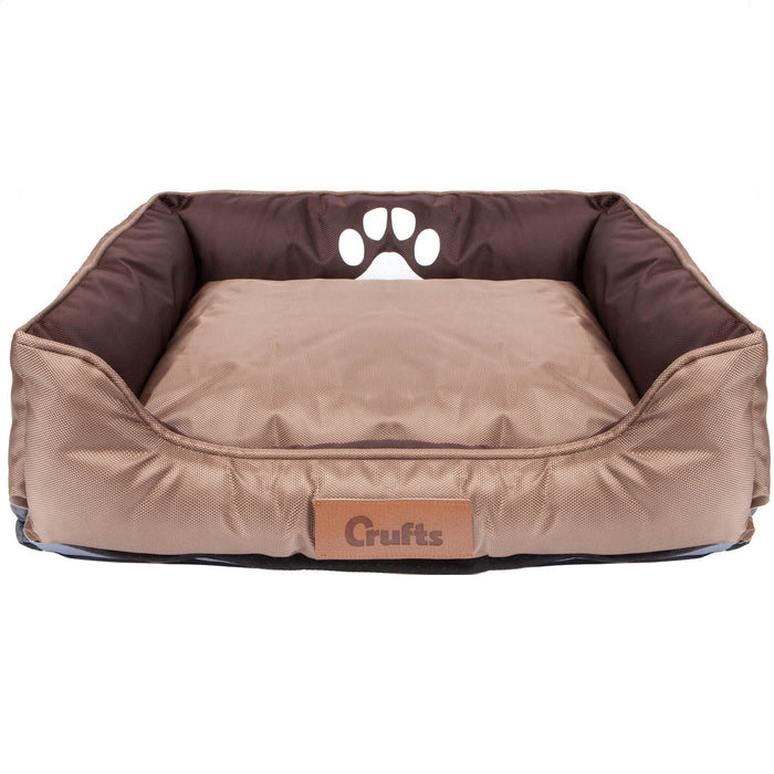 Crufts- Oxford Nylon Plush Rectangular Bolster Bed