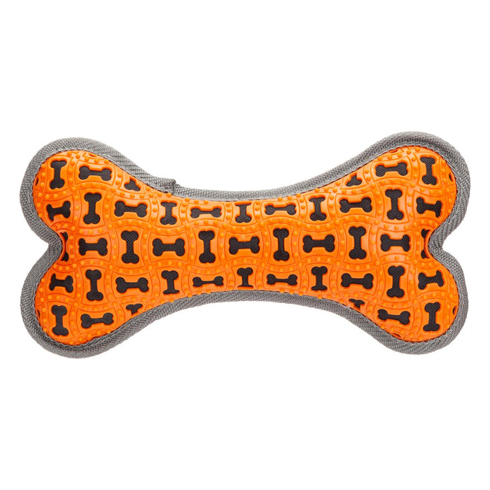 Crufts Tough Toy Bone with Squeaker, Dog Toy, Pet Toy