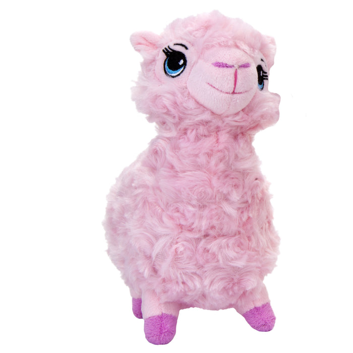 Alpaca Soft Toy - Faux Fur - Alpaca Plush - Llama Toy 25cm Pink