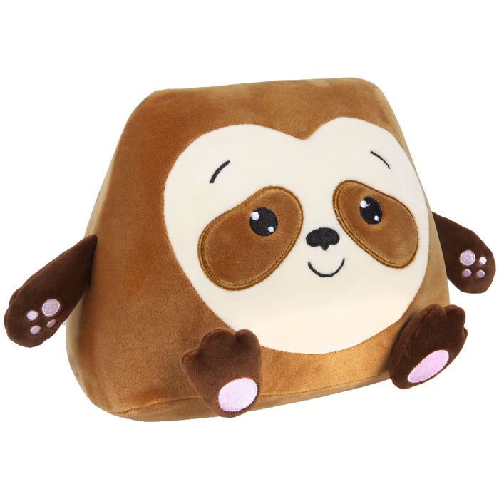 Squishimi- Squishimi Pals Sitting Sloth, Cuddly Toy, Plush Toy, Sloth Toy