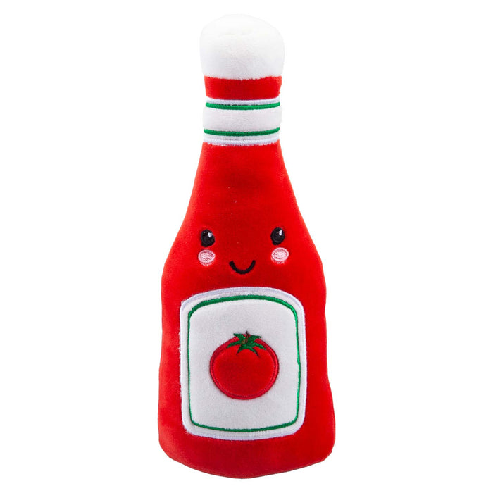 Ketchup Soft Toy Food Themed Cute Plush Cuddly Soft Fluffy 16cm Multi-Coloured