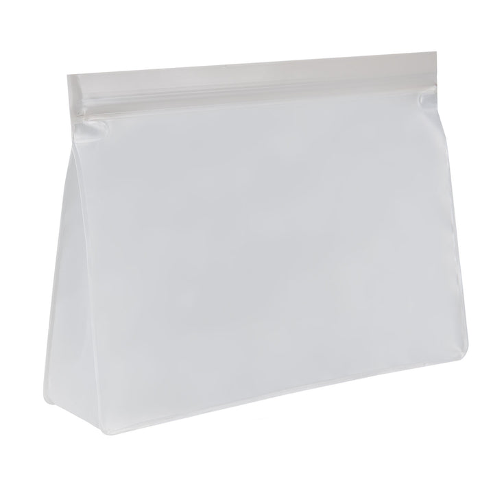 Food Storage Bag Press Seel Close 350ml Reusable 20. 5 x14. 5cm Grey