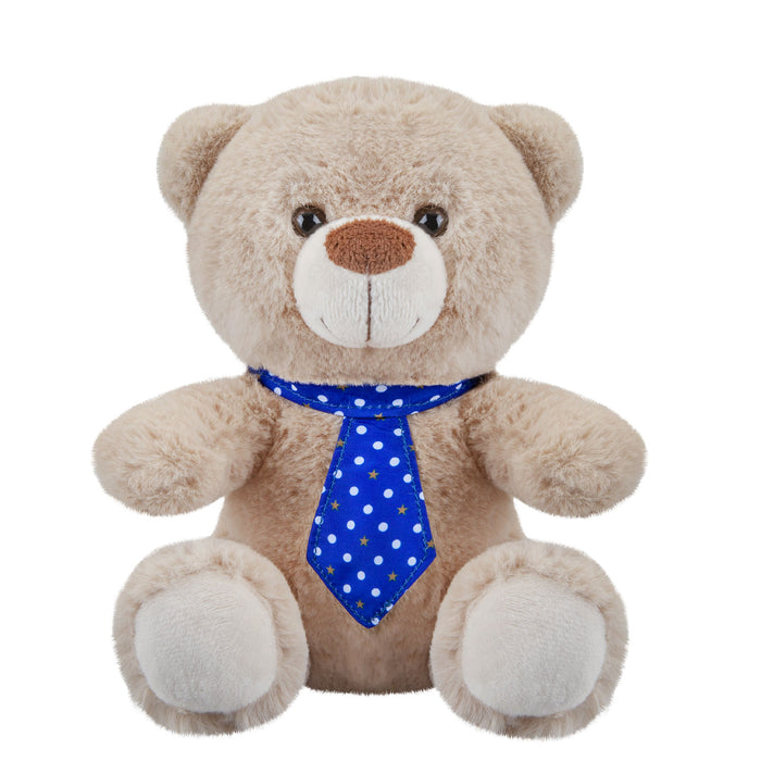 Best Dad Teddy Bear Blue Tie Fathers Day Gift Present, Bithday Gift Blue Tie