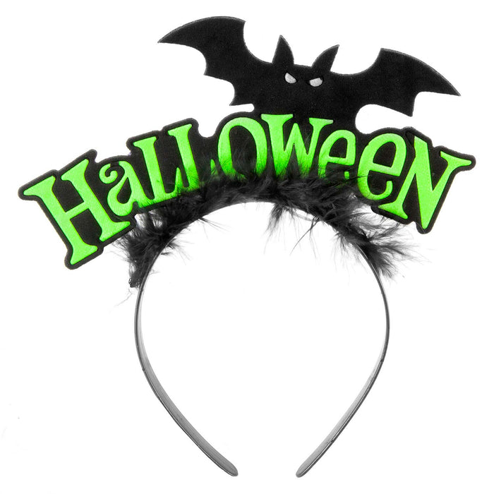 Halloween Bat Headband Halloween Party, Trick or Treat Green