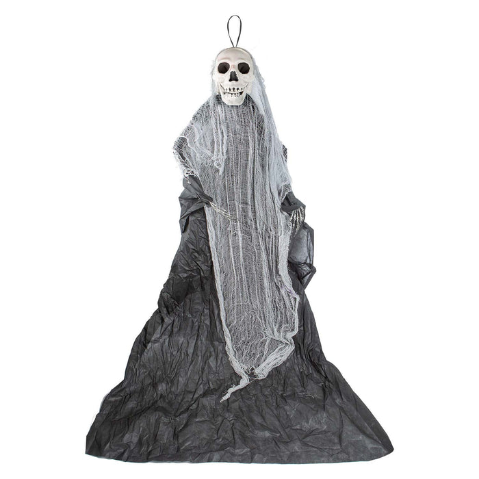 7ft Hanging Decoration Halloween Party, Trick or Treat Skeleton Purple
