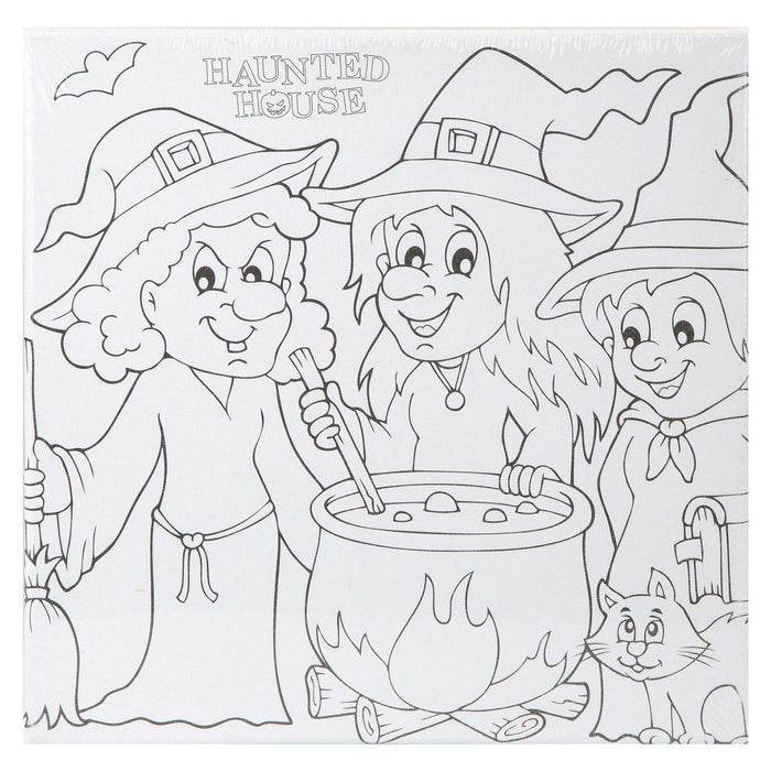 Halloween Canvas Craft Accessory Halloween Party, Trick or Treat 25cm Witch