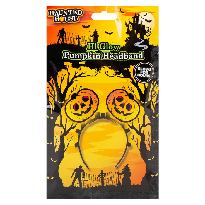 Halloween Glow Headbands Accessory Hallows Party, Trick or Treat 23. 5cm Pumpkin